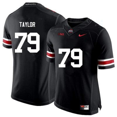 Men's Ohio State Buckeyes #79 Brady Taylor Black Nike NCAA College Football Jersey Fashion SMM8044CJ